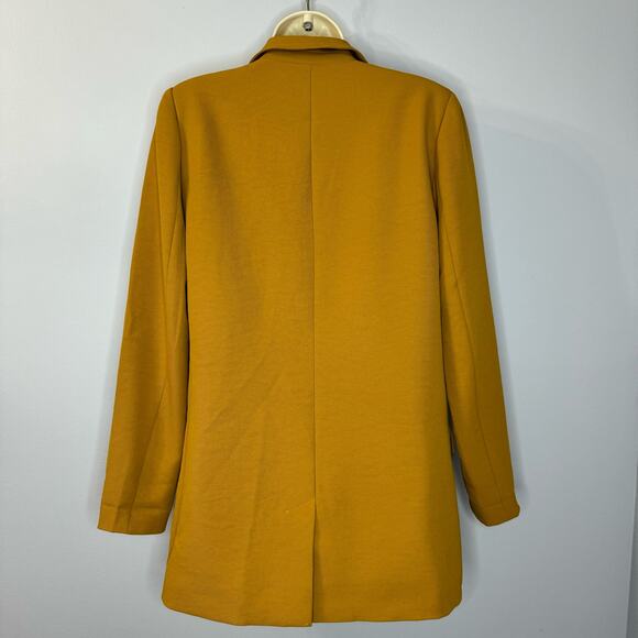 Gestuz LizaGZ Double Breasted Blazer Boxy Fit Relaxed Sz 36Small Mustard Yellow - Picture 3 of 15